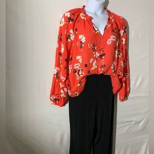 Womens Gap blouse size 2X floral plus